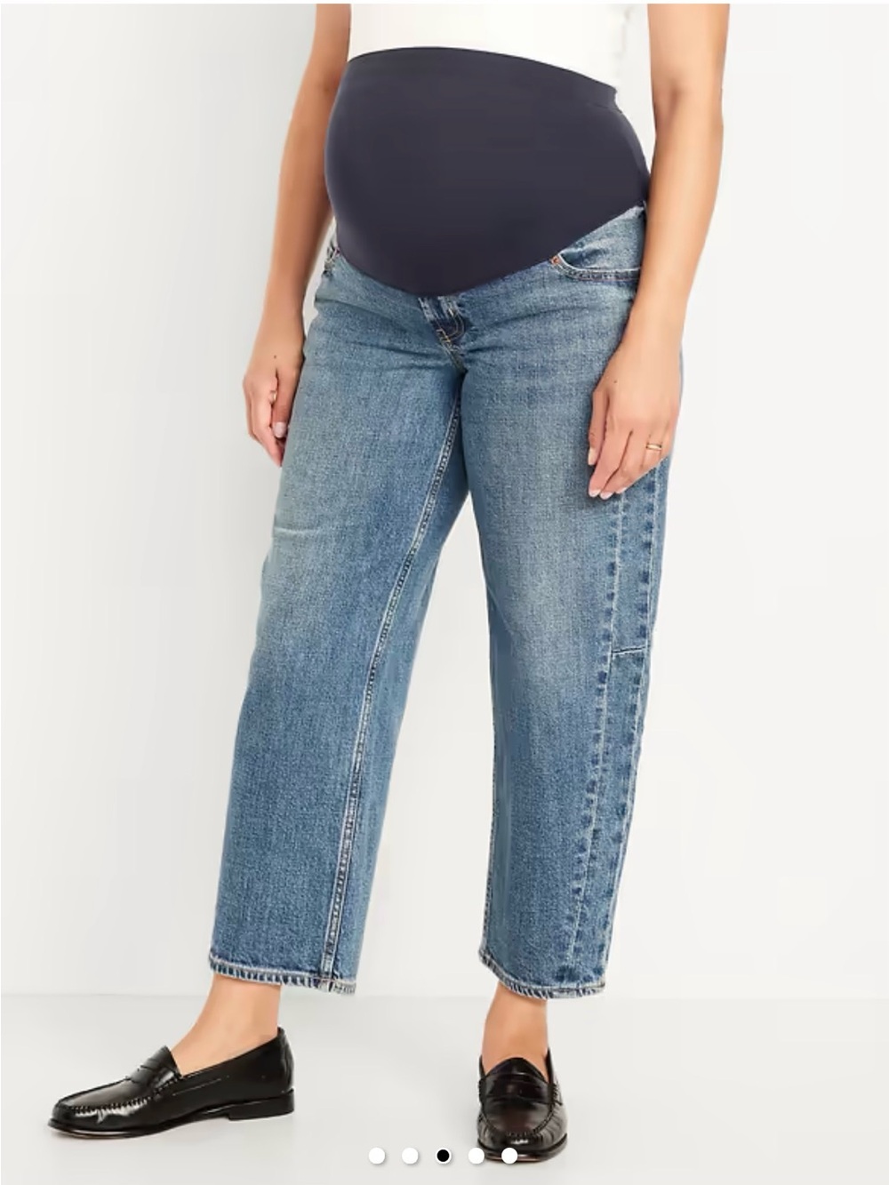 Old Navy Maternity Barrel Leg Jeans